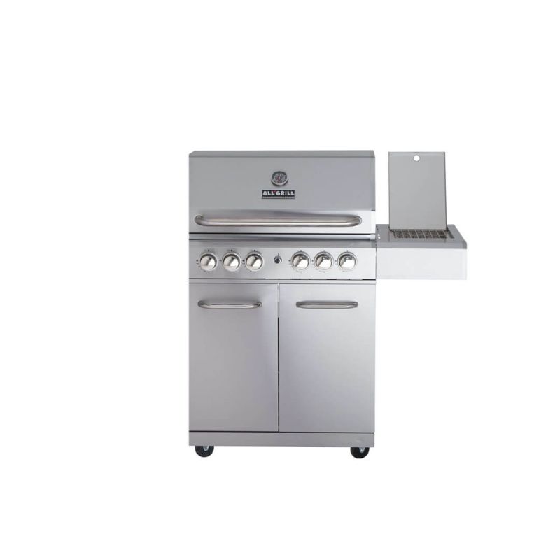 Gratar pe gaz din inox ALL GRILL Allrounder L 100304, cu 4.1 arzatoare si arzator ceramic pentru rotisor - 2
