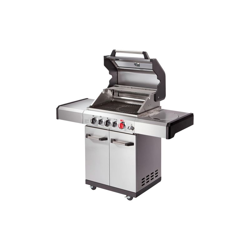 Gratar pe gaz, 3 arzatoare inox, arzator infrarosu, grile fonta, Enders Kansas II Pro 3 SIK Turbo 871333 - 2