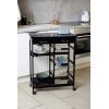 Mini bar, polite si sertare, negru, MDF, 67 x 86,5 x 35 cm Wenko Bon Appetit 54128100 - 8