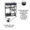 Mini bar, polite si sertare, negru, MDF, 67 x 86,5 x 35 cm Wenko Bon Appetit 54128100 - 4