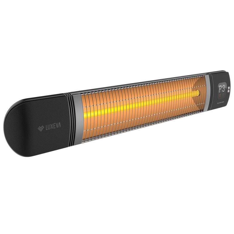 Incalzitor electric infrarosu pentru montaj perete Luxeva PRO WL 2.500 W negru - 1 Incalzitor electric infrarosu pentru montaj perete Luxeva PRO WL 2.500 W negru - 1