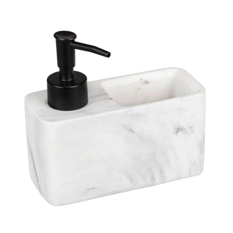 Dispenser pentru sapun lichid cu suport burete integrat Wenko Resa Marble 54668100 - 1