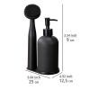 Set dispenser sapun lichid si perie pentru bucatarie Wenko Black Outdoor Kitchen Piedo 55077100 - 5