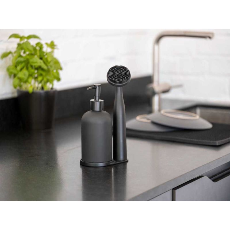 Set dispenser sapun lichid si perie pentru bucatarie Wenko Black Outdoor Kitchen Piedo 55077100 - 8