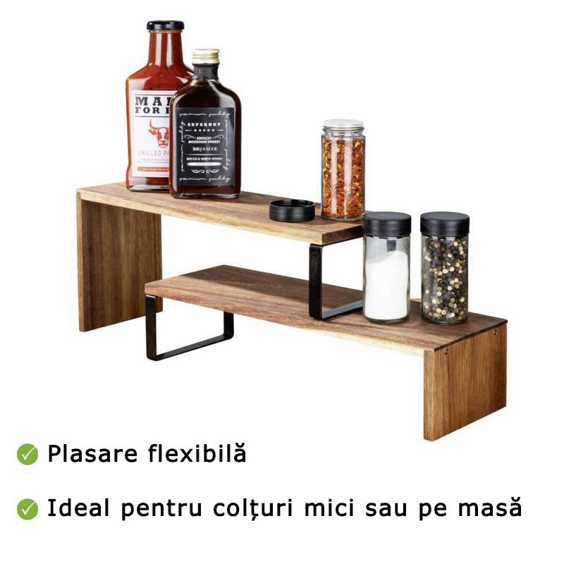 Rafturi de bucatarie din lemn de acacia Wenko Black Outdoor Kitchen 55097100 - 9