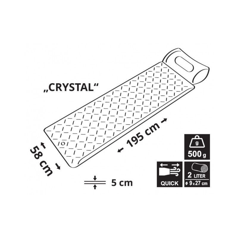Saltea gonflabila 195x58x5cm CRYSTAL Cattara - gri - TT13330 - 4