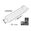 Saltea gonflabila 195x58x5cm CRYSTAL Cattara - gri - TT13330 - 4