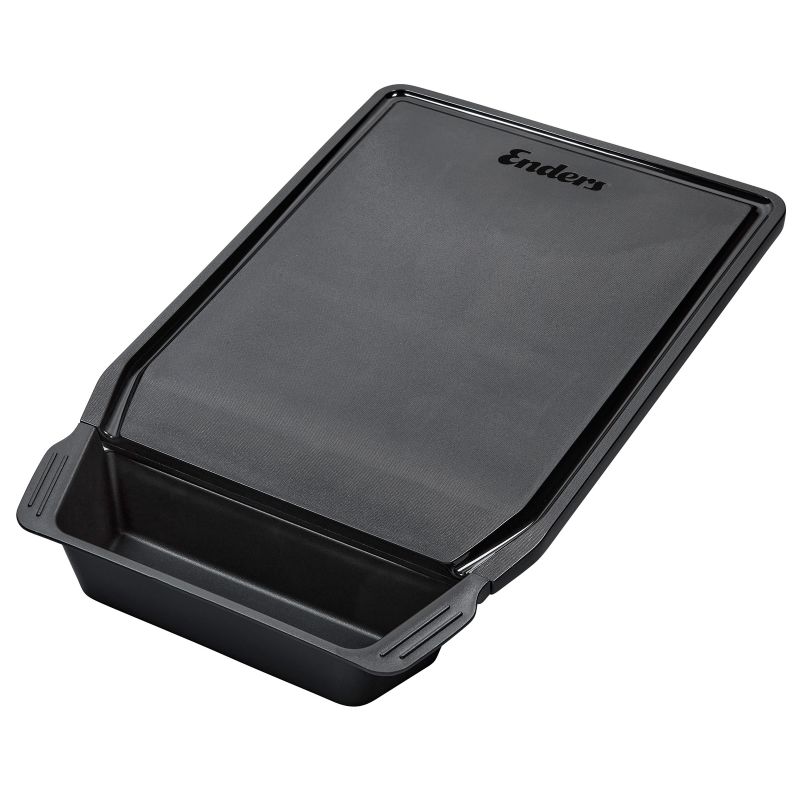 Tocator din plastic cu suport magnetic si tava colectoare detasabila pentru gratar Enders 7824 - 2 Tocator din plastic cu suport magnetic si tava colectoare detasabila pentru gratar Enders 7824 - 2