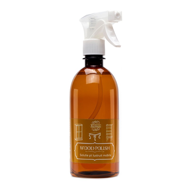 Solutie pentru lustruit mobila Bio Green Wood Polish spray 500 ml - 1 Solutie pentru lustruit mobila Bio Green Wood Polish spray 500 ml - 1