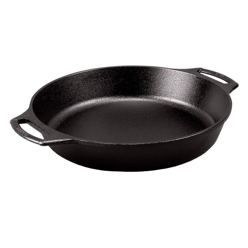 Tava rotunda din fonta cu manere tip tigaie Lodge 26 cm L-BW10BSK - 1 Tava rotunda din fonta cu manere tip tigaie Lodge 26 cm L-BW10BSK - 1