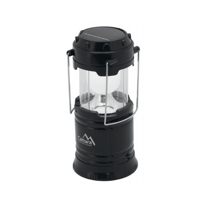 Lanterna retractabila Cattara LED 20 / 60lm reincarcabila, panou solar, powerbank - TT13151 - 1