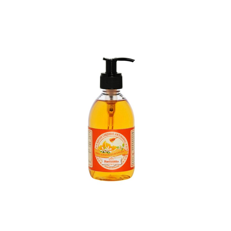Sapun lichid cu floare de portocal si miere acacia, sticla 300 ml - 1 Sapun lichid cu floare de portocal si miere acacia, sticla 300 ml - 1