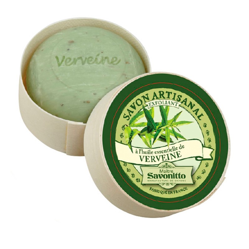 Sapun exfoliant cu ulei esential de verbina si ulei de migdale dulci, 100 g - 1 Sapun exfoliant cu ulei esential de verbina si ulei de migdale dulci, 100 g - 1