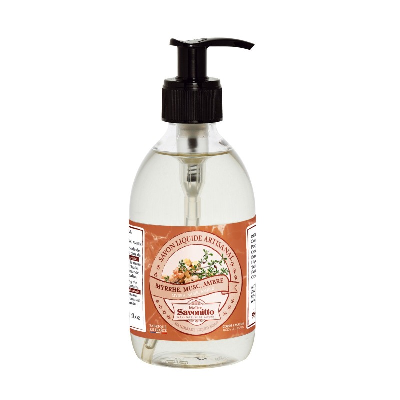 Sapun lichid cu mosc, ambra si smirna, sticla 300 ml - 1 Sapun lichid cu mosc, ambra si smirna, sticla 300 ml - 1