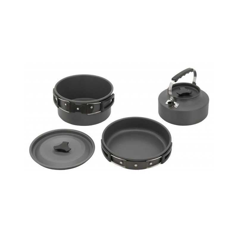 Set 3 vase de gatit din alumniu anodizat Cattara - TT13631 - 1 Set 3 vase de gatit din alumniu anodizat Cattara - TT13631 - 1