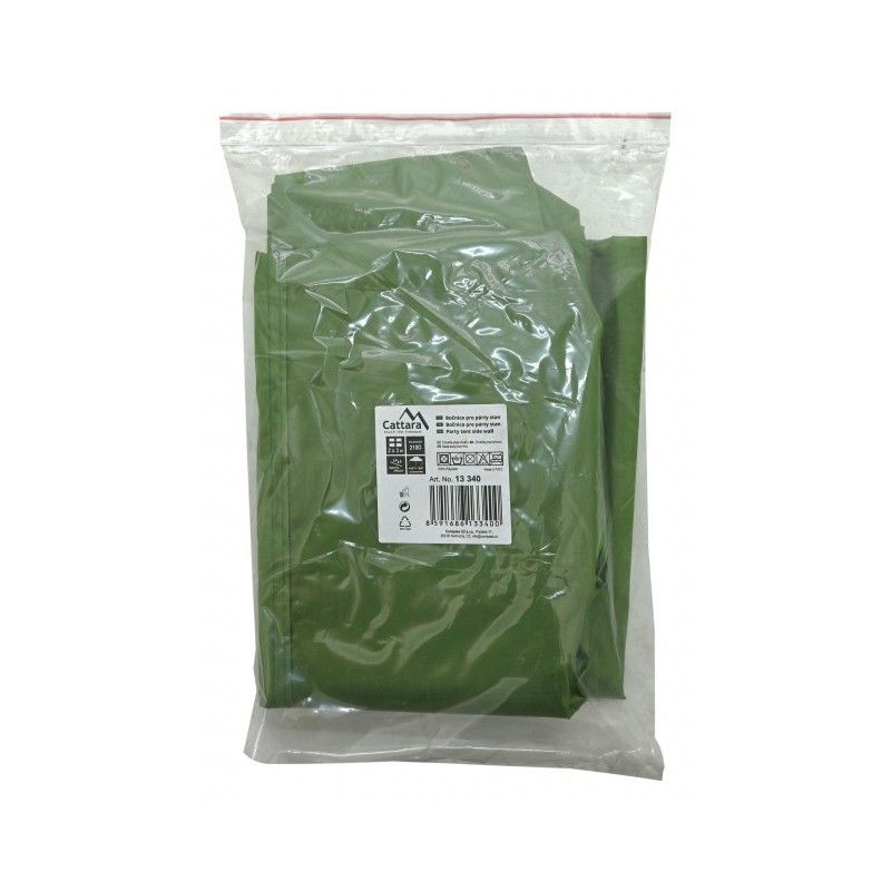 Perete lateral impermeabil pentru pavilion Cattara 2 x 3m verde - TT13340 - 7