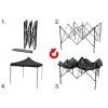 Pavilion pliabil impermeabil Cattara 3 x 3m verde - TT13342 - 3