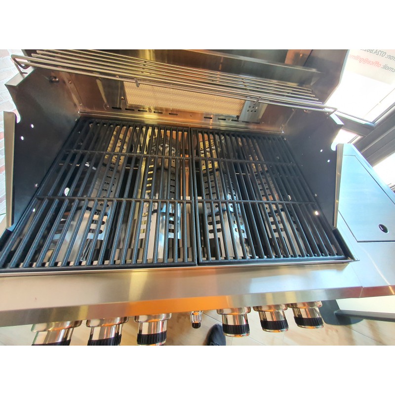 Gratar pe gaz din inox ALL GRILL Allrounder L 100304, cu 4.1 arzatoare si arzator ceramic pentru rotisor - 5