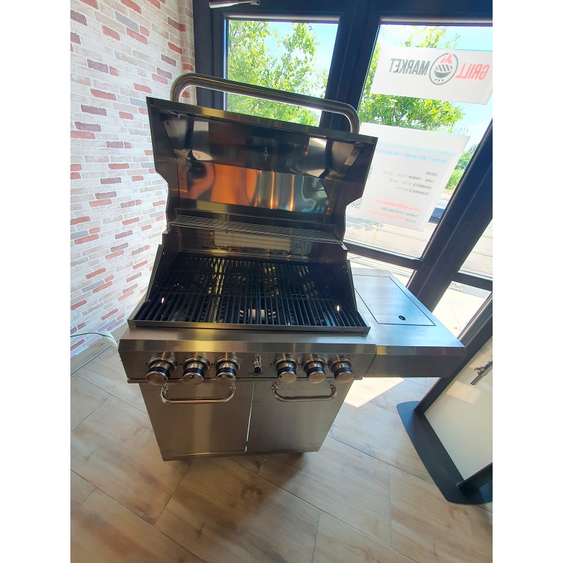 Gratar pe gaz din inox ALL GRILL Allrounder L 100304, cu 4.1 arzatoare si arzator ceramic pentru rotisor - 7