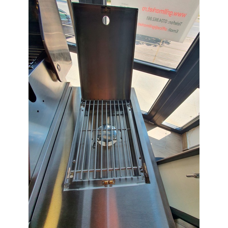 Gratar pe gaz din inox ALL GRILL Allrounder L 100304, cu 4.1 arzatoare si arzator ceramic pentru rotisor - 8