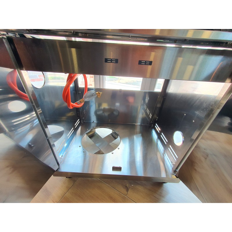 Gratar pe gaz din inox ALL GRILL Allrounder L 100304, cu 4.1 arzatoare si arzator ceramic pentru rotisor - 11
