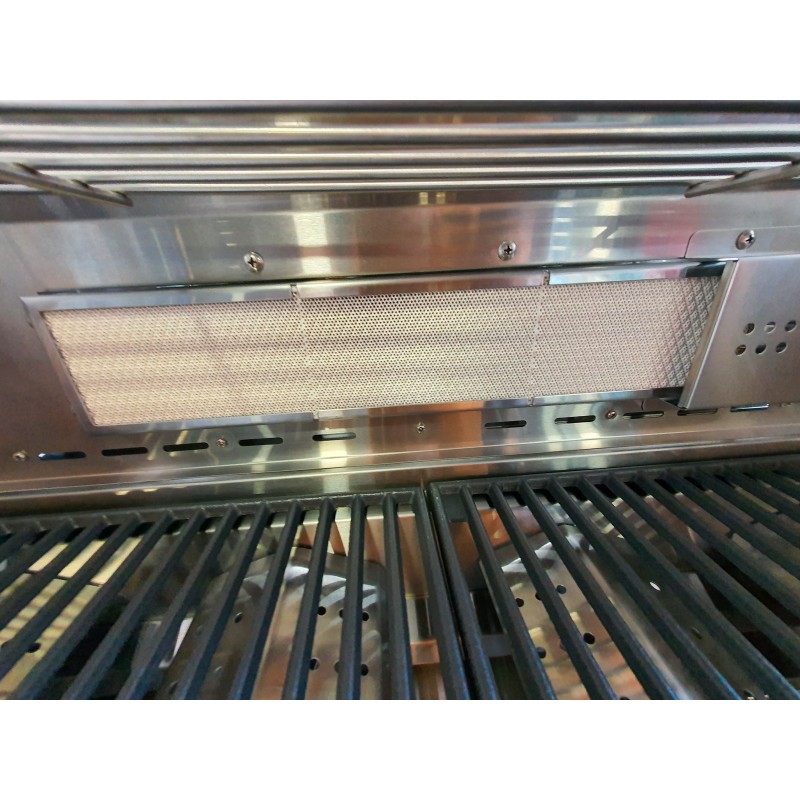 Gratar pe gaz din inox ALL GRILL Allrounder L 100304, cu 4.1 arzatoare si arzator ceramic pentru rotisor - 13