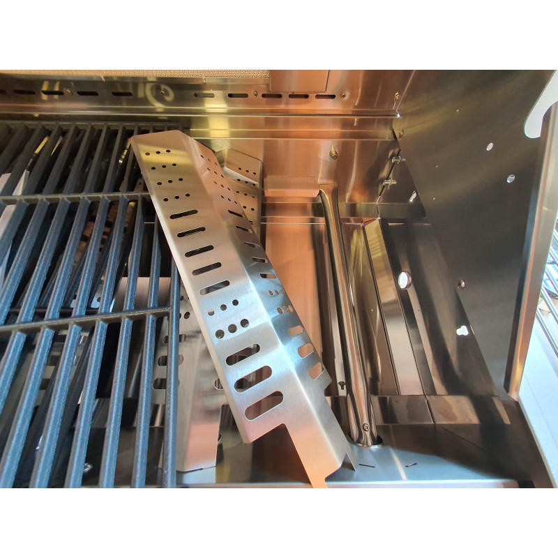 Gratar pe gaz din inox ALL GRILL Allrounder L 100304, cu 4.1 arzatoare si arzator ceramic pentru rotisor - 14