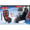 Husa scaun auto cu ventilatie si incalzire, 12V, 3 trepte de viteza, negru, textil si piele sintetica - 2