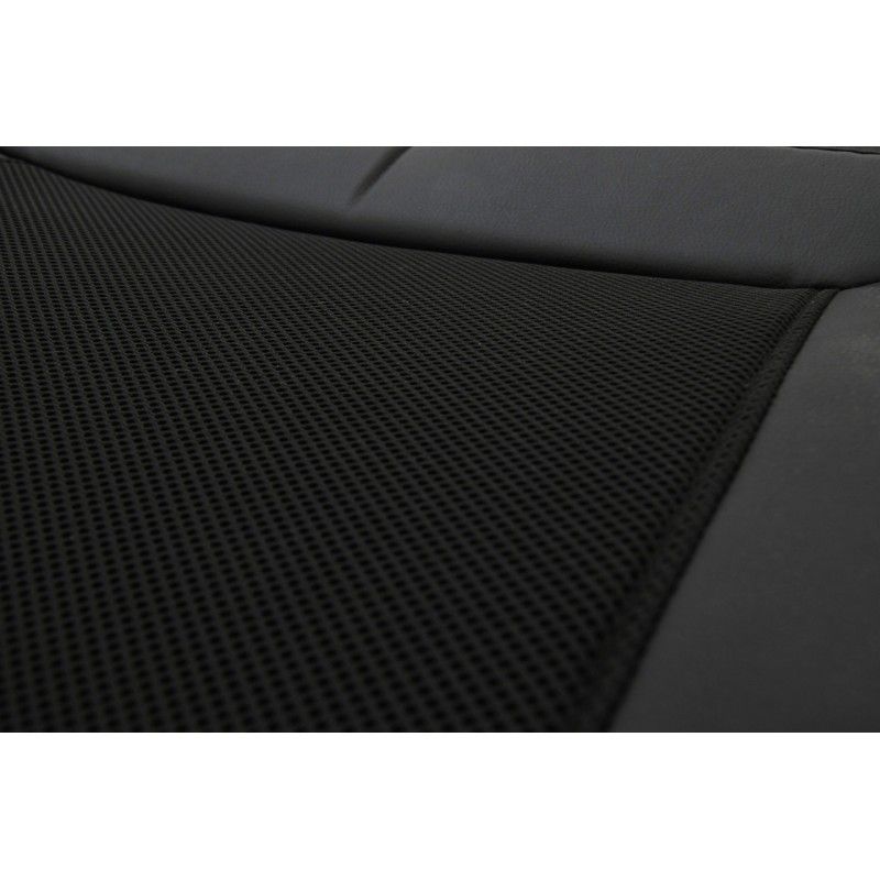 Husa scaun auto cu ventilatie si incalzire, 12V, 3 trepte de viteza, negru, textil si piele sintetica - 3