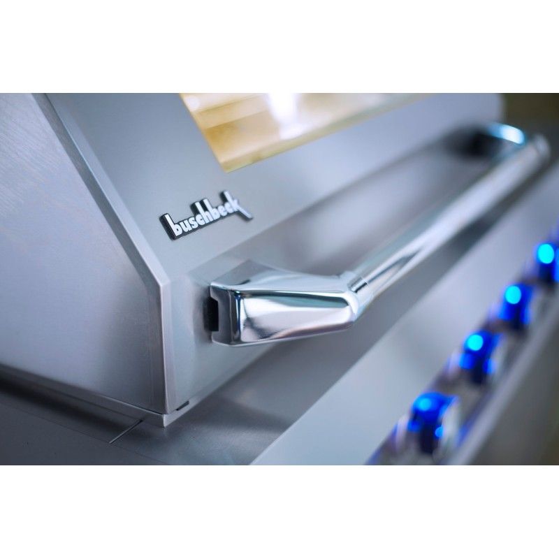 Bucatarie exterior din inox, gratar gaz 4 arzatoare, arzator lateral, chiuveta, frigider 65 l, Buschbeck Oxford - 8