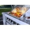 Bucatarie exterior din inox, gratar gaz 4 arzatoare, arzator lateral, chiuveta, frigider 65 l, Buschbeck Oxford - 5