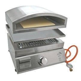 Gratar pe gaz Cattara cu plancha si cuptor de pizza, otel inoxidabil - TT14101 - 1