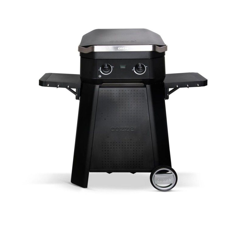 Gratar pe gaz tip plancha cu 2 arzatoare Cozze 500 5kW 90520 si Stand metalic Cozze 90532 - 2