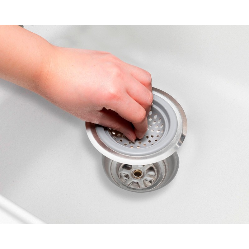 Sita pentru scurgerea de la chiuveta din silicon gri Wenko Edsi 53012100 - 5
