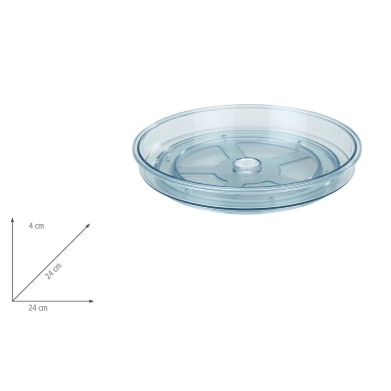 Tava rotativa din plastic reciclat transparent Wenko Victoria 53311100 - 3