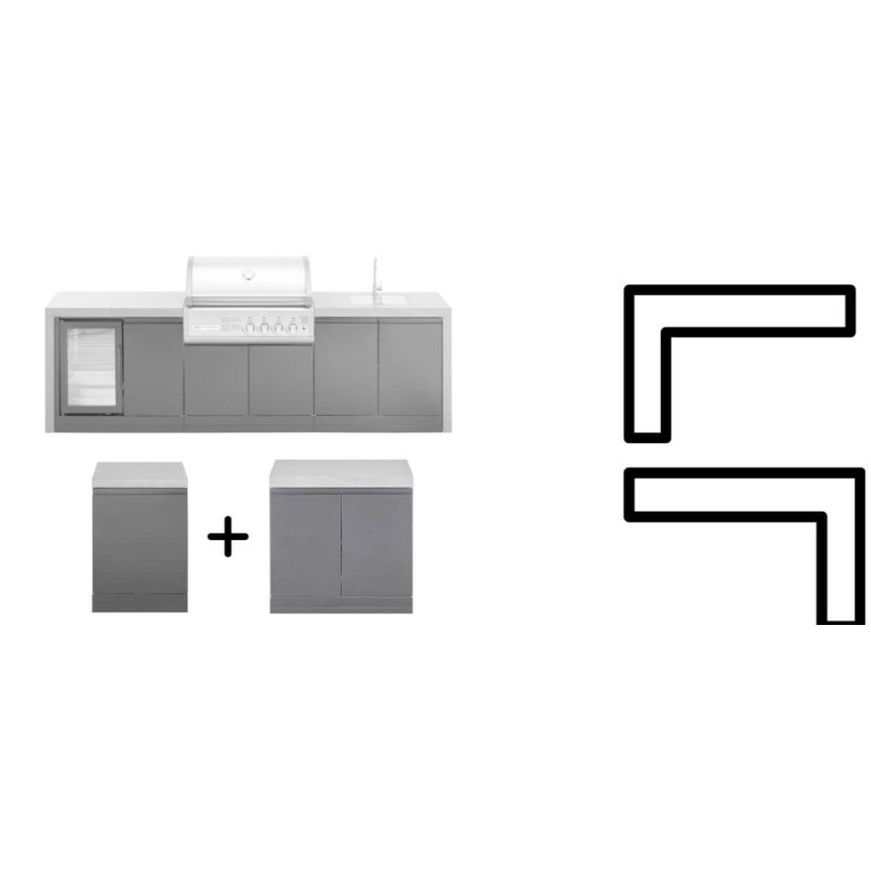 Modul bucatarie de exterior cu chiuveta Grandhall K01000292S - 19