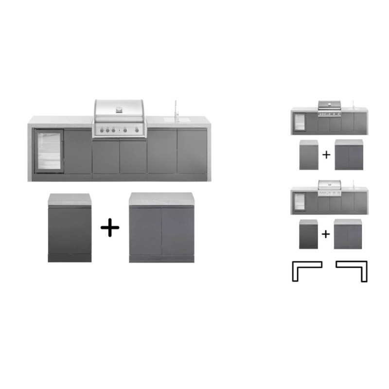 Modul bucatarie de exterior cu chiuveta Grandhall K01000292S - 18