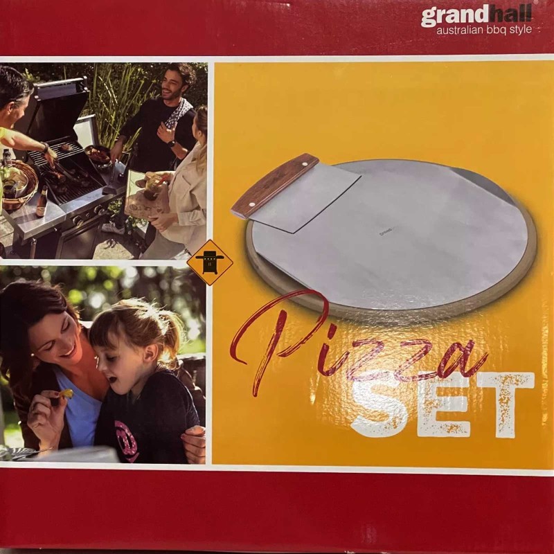 Set pizza piatra 33 cm, foaie inox 31 cm si feliator Grandhall A06619033M - 5
