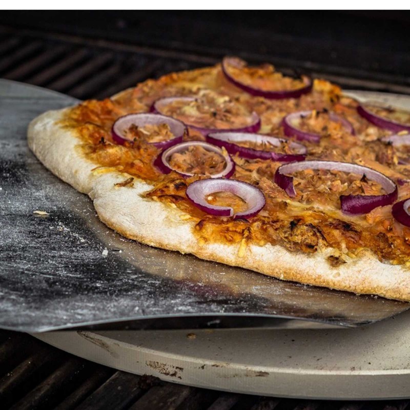 Set pizza piatra 33 cm, foaie inox 31 cm si feliator Grandhall A06619033M - 3