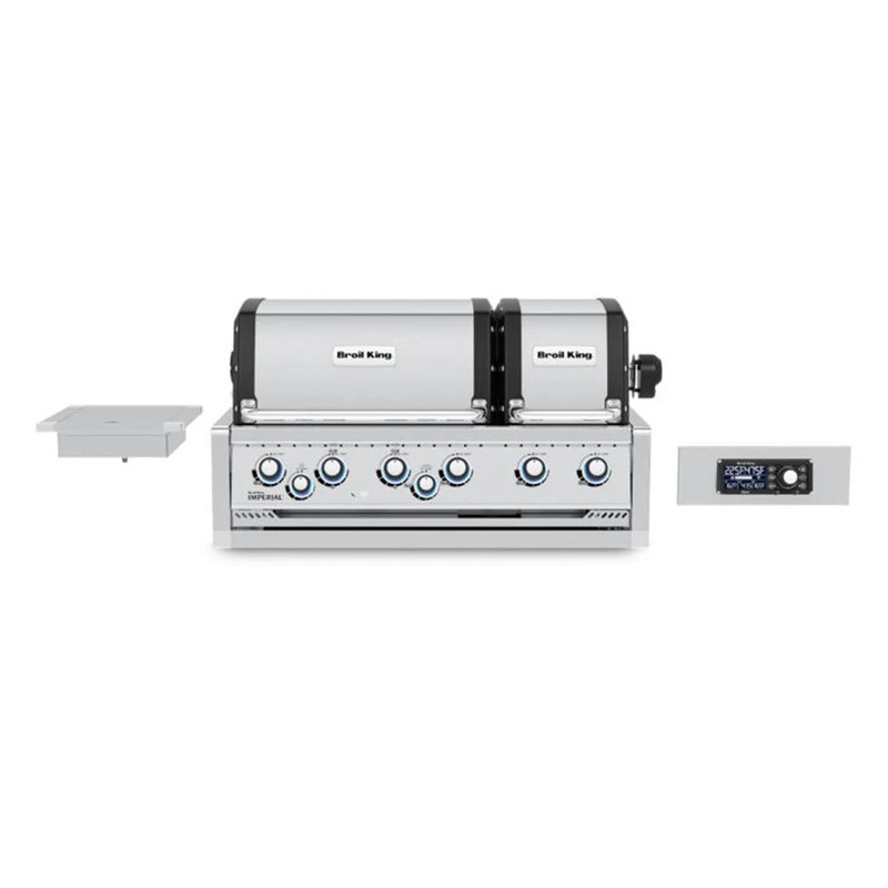 Gratar pe gaz cu 6 arzatoare, incastrabil, Broil King Imperial QS 690 BI, L114 x l69 x i63 gri/negru 696783RO - 1