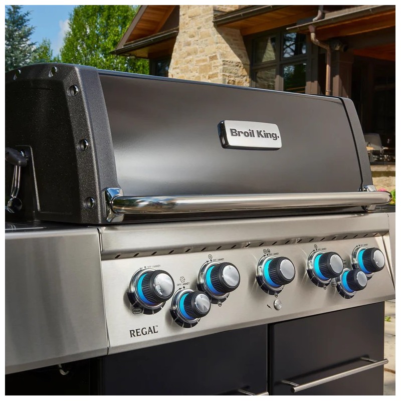 Gratar pe gaz cu 5 arzatoare, Broil King Regal Q 590 IR, L159 x l63 x i125 negru/gri 6882830 - 4