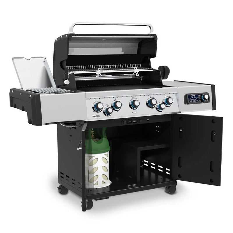 Gratar pe gaz cu 5 arzatoare, Broil King Regal Q 590 IR, L159 x l63 x i125 negru/gri 6882830 - 2