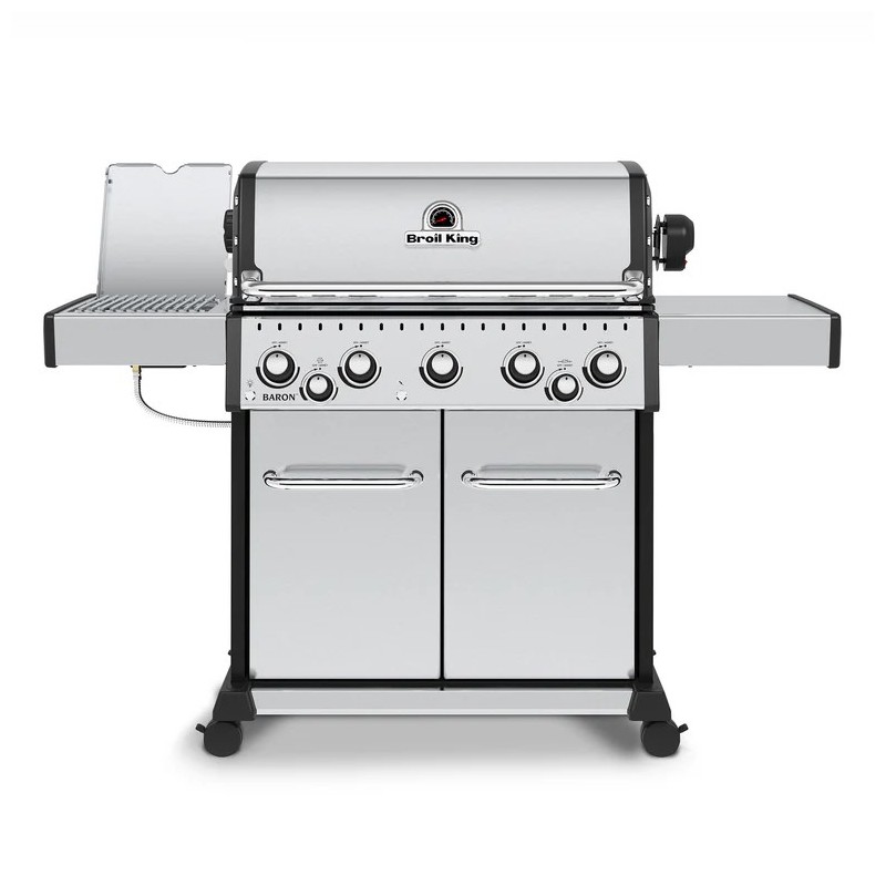 Gratar pe gaz cu 5 arzatoare Broil King Baron S590 IR, L163 x l61 x i114 gri/negru 876983RO - 1 Gratar pe gaz cu 5 arzatoare Broil King Baron S590 IR, L163 x l61 x i114 gri/negru 876983RO - 1