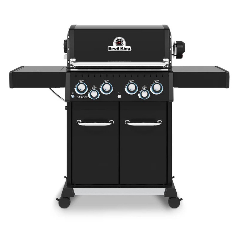 Gratar pe gaz cu 4 arzatoare Broil King Baron 490 Shadow, L145 x l61 x i116 negru 875283SDWRO - 1 Gratar pe gaz cu 4 arzatoare Broil King Baron 490 Shadow, L145 x l61 x i116 negru 875283SDWRO - 1