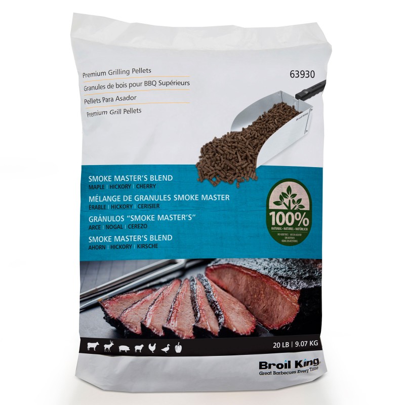 Sac peleti 9 kg cu aroma de artar, hicori si cirese Broil King alb 63930 - 1 Sac peleti 9 kg cu aroma de artar, hicori si cirese Broil King alb 63930 - 1