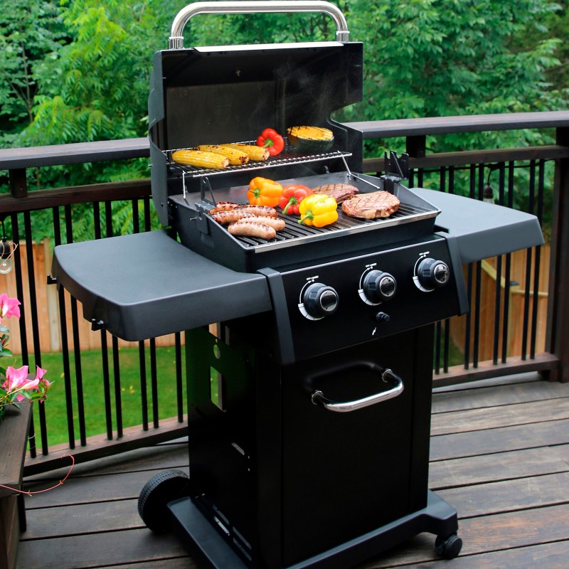Gratar pe gaz cu 3 arzatoare, Broil King Royal 320 Shadow L125 x l54 x i122 negru 824253SDWRO - 7