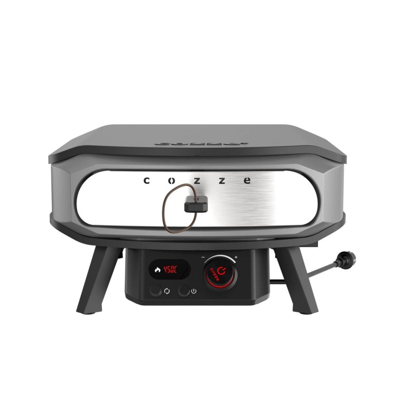 Cuptor pentru pizza electric cu piatra rotativa control digital temperatura Premium Rotate 17 inci 43 cm 230V 2.200W Cozze 90448