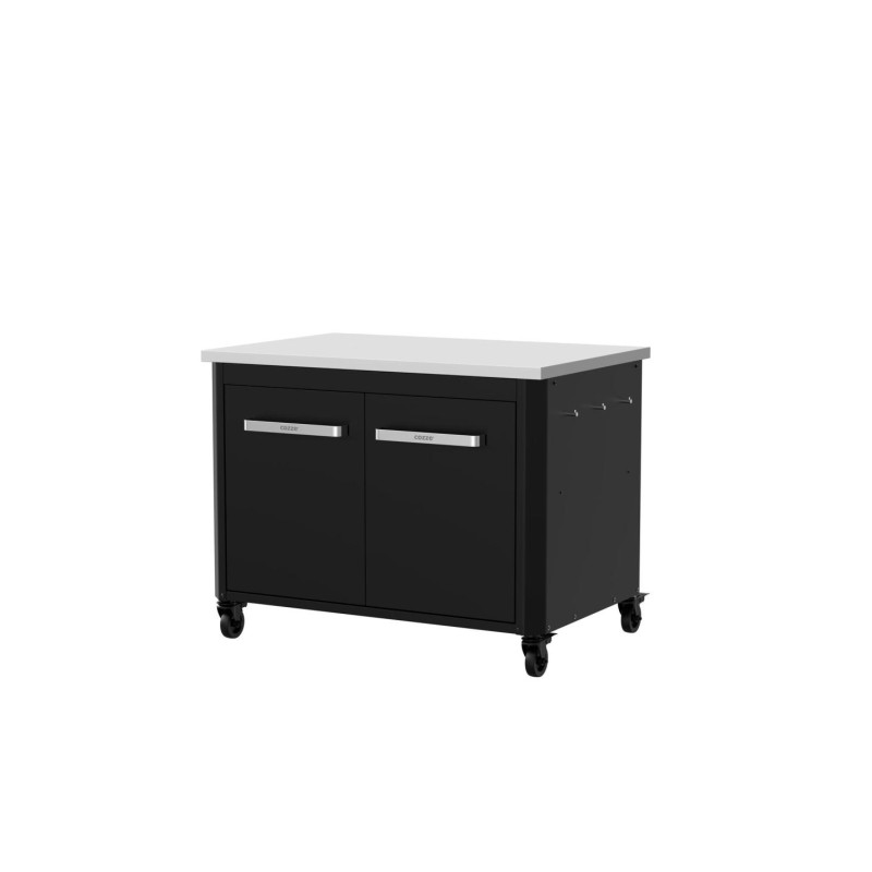 Modul bucatarie de exterior dulap jos cu 2 usi si rafturi de depozitare, blat de lucru din inox 90x60x70 cm Cozze 90536 - 1 Modul bucatarie de exterior dulap jos cu 2 usi si rafturi de depozitare, blat de lucru din inox 90x60x70 cm Cozze 90536 - 1