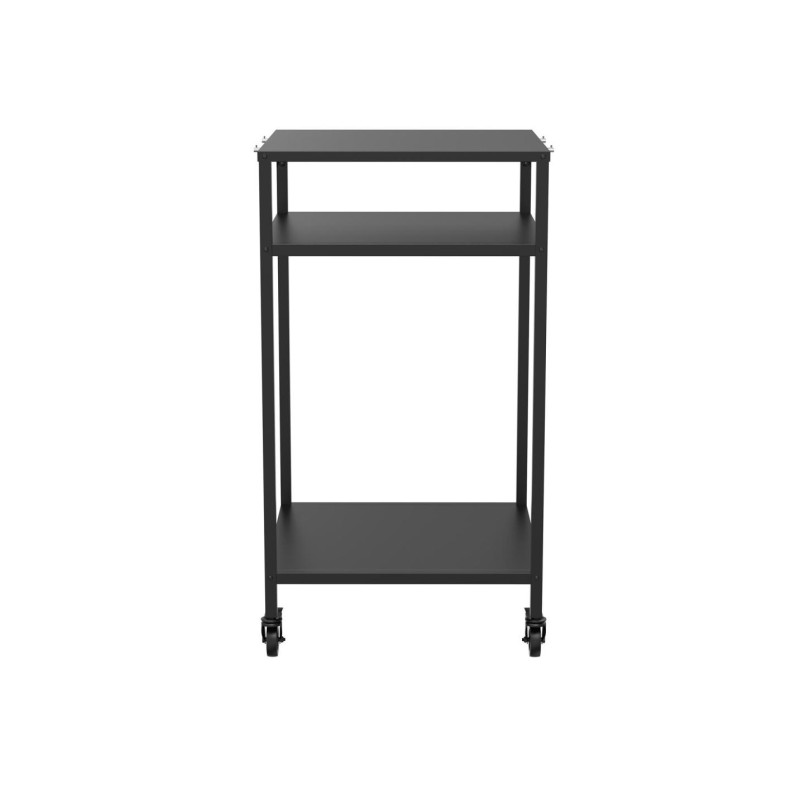 Modul bucatarie de exterior masa inalta cu rafturi deschise negru 60x60x110 cm Cozze 90538 - 1 Modul bucatarie de exterior masa inalta cu rafturi deschise negru 60x60x110 cm Cozze 90538 - 1