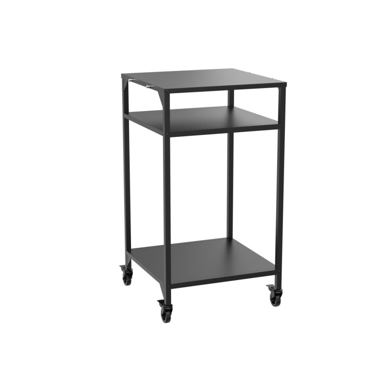 Modul bucatarie de exterior masa inalta cu rafturi deschise negru 60x60x110 cm Cozze 90538 - 3